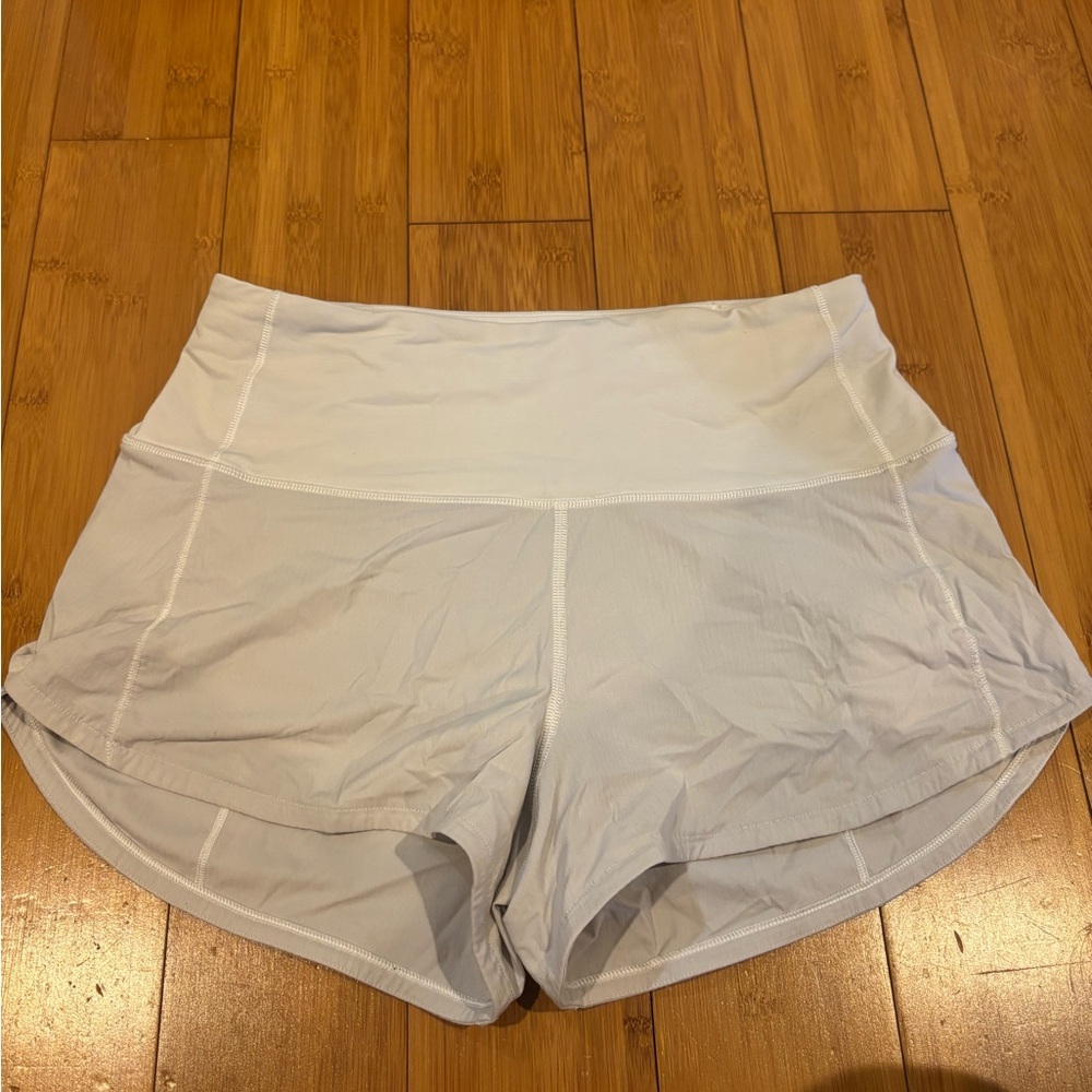 Women's White High-Waisted Shorts